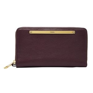Fossil Liza Zip Clutch Fig